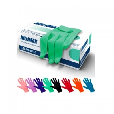 Красные нитриловые перчатки NitriMax