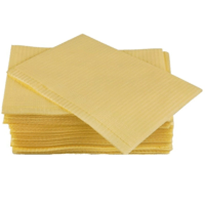 Салфетки для маникюра, Euro Standart 33*45: Цвет Желтый (бум.+полиэт.)