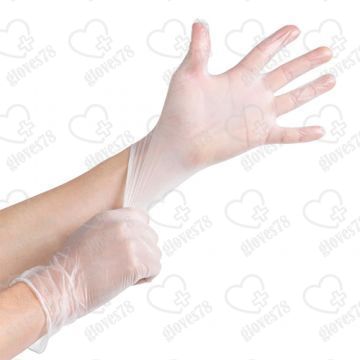 Перчатки виниловые Household Gloves (прозрачные) Перчатки виниловые Household Gloves (прозрачные)