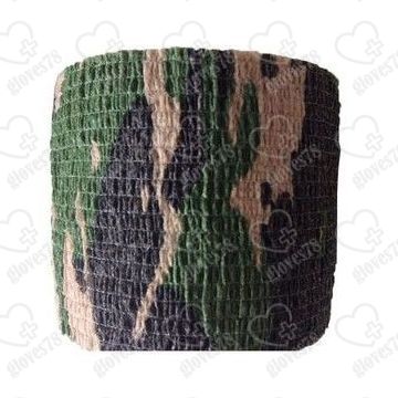 Бинт фиксирующий эластичный, 450 см х 5 см Блок 12 шт Цвет Камуфляж