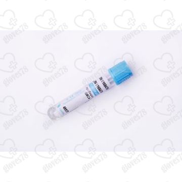 Вакуумная пробирка для коагулологических исследований с цитратом натрия (голубая крышка) Вакуумная пробирка для коагулологических исследований с цитратом натрия (голубая крышка)