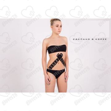  Перфорированный Кинезио тейп LYMPH TAPE 5см*5м черный