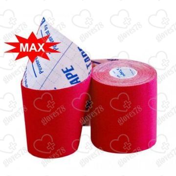 Кинезио тейп BBTape МАХ 7,5см*5м красный с усиленным клеем