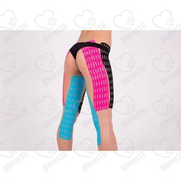 Перфорированный Кинезио тейп LYMPH TAPE 10см*5м голубой 