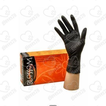 Нитриловые перчатки Blossom ( черные)