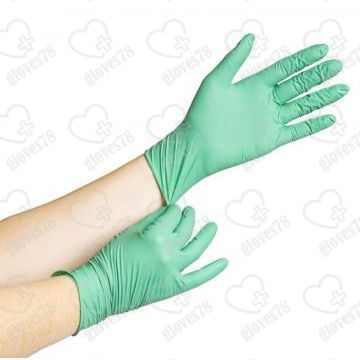 Перчатки нитриловые зеленые Wally Plastic