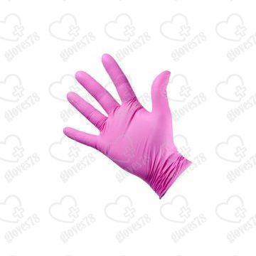  Нитриловые перчатки Розовые wally plastic