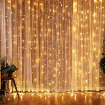 Гирлянда новогодняя мерцающий занавес