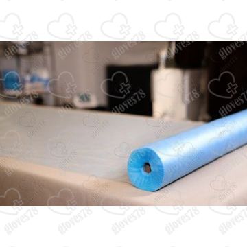 Простынь в рулоне 80 * 200 см, Цвет голубой, плотность 15 г/м2 Простынь в рулоне 80 * 200 см, Цвет голубой, плотность 15 г/м2