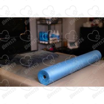 Простынь в рулоне 80 * 200 см, Цвет голубой, плотность 15 г/м2 Простынь в рулоне 80 * 200 см, Цвет голубой, плотность 15 г/м2