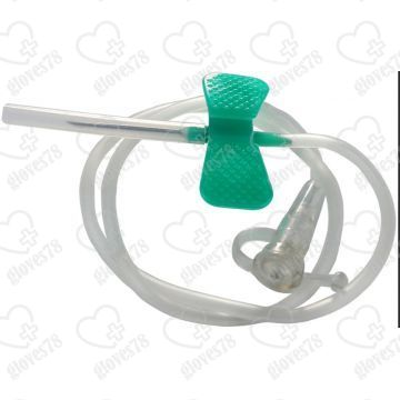 Игла для вливания в малые вены,игла-бабочка 21G 0.8x19 мм. 