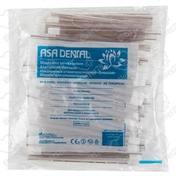Наконечники для слюноотсоса, Asa Dental BLOSSOM 100шт. без фталатов, со съемным колпачком Цвет: Прозрачный Наконечники для слюноотсоса, Asa Dental BLOSSOM 100шт. без фталатов, со съемным колпачком Цвет: Прозрачный