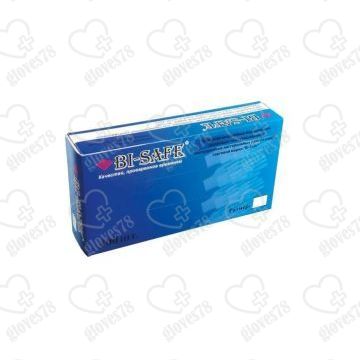 Перчатки нитриловые BI-SAFE (голубые) М, L, XS, S
