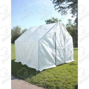 Теплица двухскатная 3.7х2.45х2м, оцинкованная сталь/спанбонд Теплица двухскатная 3.7х2.45х2м, оцинкованная сталь/спанбонд