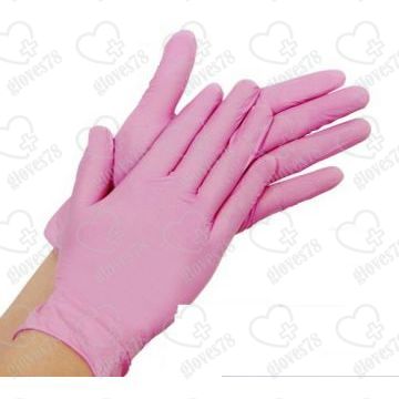 Перчатки нитриловые плотные SunViv (розовые) Перчатки нитриловые плотные SunViv (розовые)
