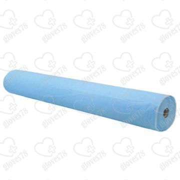 Простынь в рулоне голубая 17 г/м2
