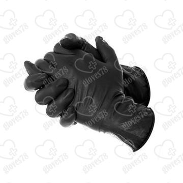 Перчатки нитриловые BI-SAFE (чёрные) S, M, XL №50/500 Перчатки нитриловые BI-SAFE (чёрные) S, M, XL №50/500