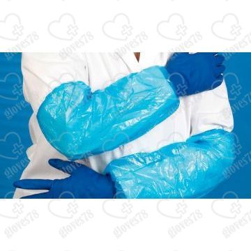 Нарукавник одноразовый полиэтиленовый, 40 мкм (белый, голубой, зеленый) 25 x 40 см