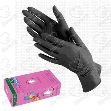 Перчатки нитриловые Safe&Care (черные)
