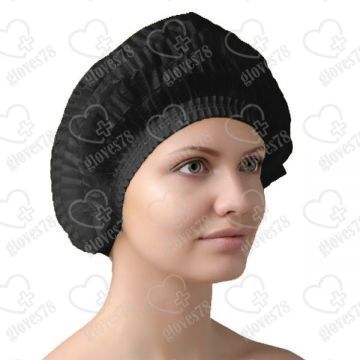  Медицинская шапочка Шарлотта (черная)