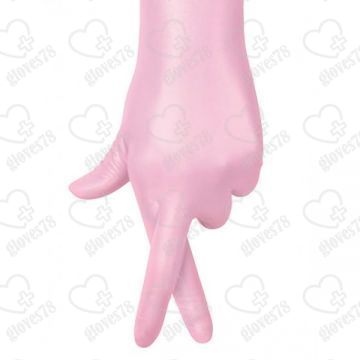 Перчатки нитриловые Safe&Care (перламутрово-розовые), 9.5 гр (XS, S, M) Перчатки нитриловые Safe&Care (перламутрово-розовые), 9.5 гр (XS, S, M)